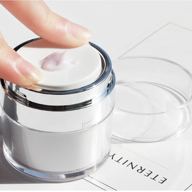 Plastic Acrylic Frosted Jar Vacuum Cream Jar with Free Sample